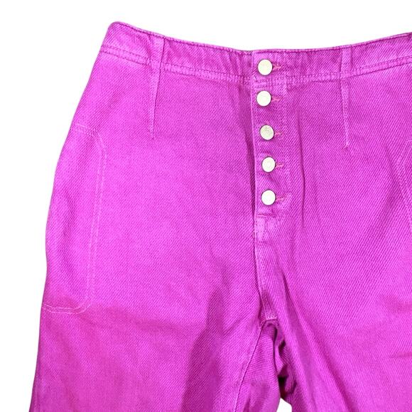 We The Free Pink Osaka Mid Rise Barrel Jeans - 28 - Picture 2 of 4